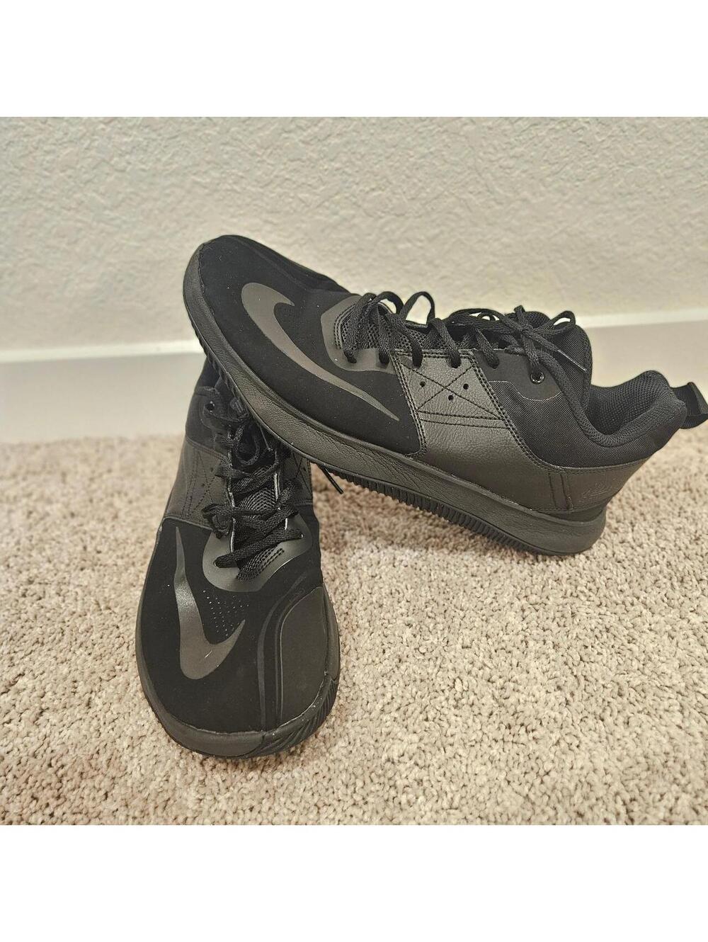 Nike Fly By Mid Black Basketball Shoes Size 9